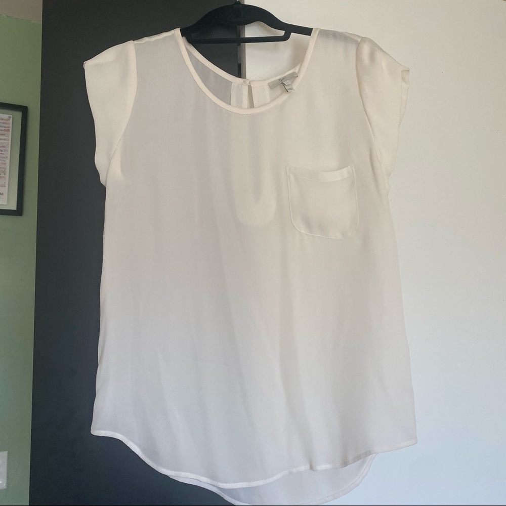 Joie silk cream blouse